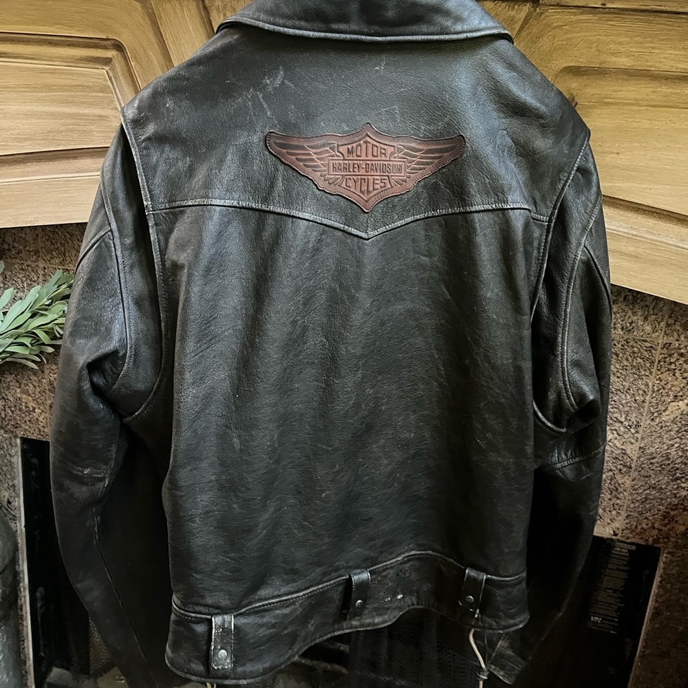 Vintage Harley-Davidson Black Riding Jacket - Picture 2 of 10